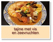 tajine met vis en zeevruchten