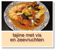 tajine met vis en zeevruchten