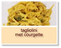 tagliolini met courgette