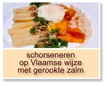 schorseneren op Vlaamse wijze met gerookte zalm