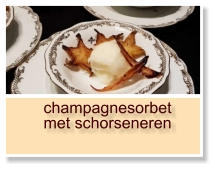 champagnesorbet met schorseneren