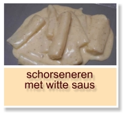 schorseneren met witte saus