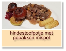 hindestoofpotje met gebakken mispel