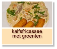 kalfsfricassee met groenten