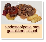 hindestoofpotje met gebakken mispel