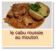 le cabu roussie  au mouton