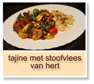 tajine met stoofvlees van hert