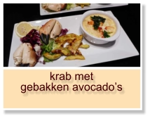 krab met gebakken avocado’s