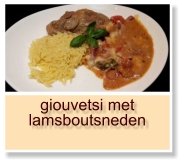 giouvetsi met lamsboutsneden