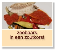 zeebaars in een zoutkorst
