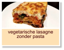 vegetarische lasagne zonder pasta