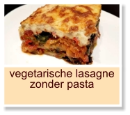 vegetarische lasagne zonder pasta