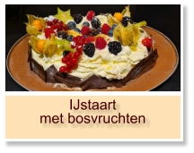 IJstaart met bosvruchten