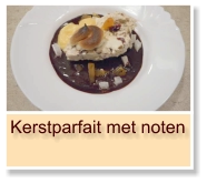 Kerstparfait met noten
