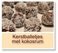 Kerstballetjes met kokosrum