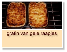 gratin van gele raapjes