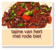 tajine van hert met rode biet