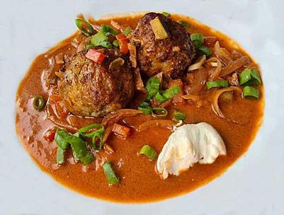 gehaktballetjes met stroganoffsaus