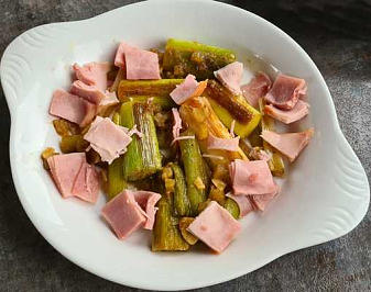 ovenpannetje met ham, prei en kaas 3