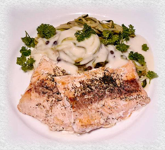 zalm mierikswortelroomsaus