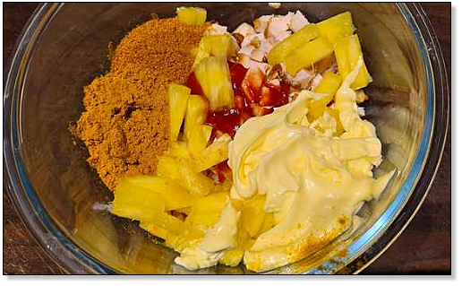 Ingrediënten voor kip HawaÏ