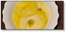 gepocheerde appelschijfjes