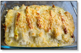 lasagne met zeeduivel en asperges