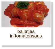 balletjes in tomatensaus