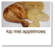 kip met appelmoes