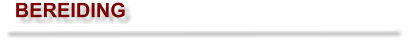 BEREIDING