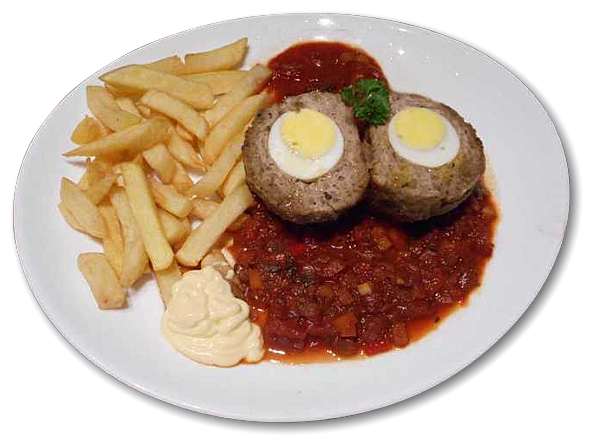 vogelnestjes met tomatensaus
