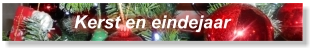 Kerst en eindejaar