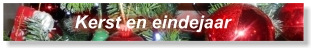 Kerst en eindejaar