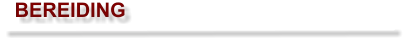 BEREIDING