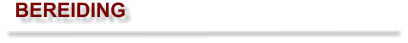 BEREIDING