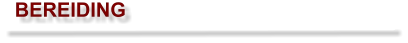 BEREIDING