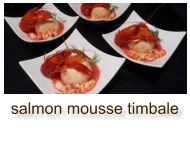 salmon mousse timbale