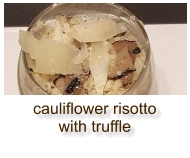 cauliflower risotto with truffle
