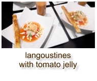 langoustines with tomato jelly