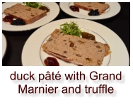 duck pâté with Grand Marnier and truffle