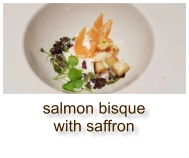salmon bisque with saffron