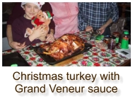 Christmas turkey with Grand Veneur sauce