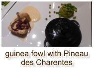 guinea fowl with Pineau des Charentes