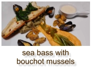 sea bass with bouchot mussels