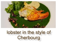 lobster in the style of Cherbourg