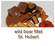 wild boar fillet St. Hubert