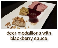 deer medallions with blackberry sauce