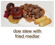 doe stew with fried medlar