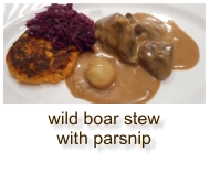 wild boar stew with parsnip