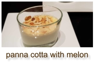 panna cotta with melon
